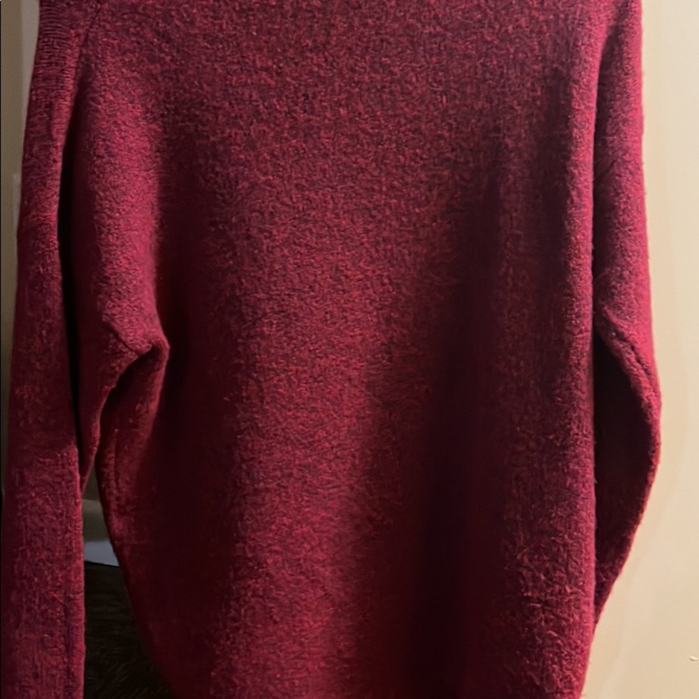 Red turtleneck